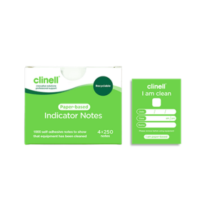 Clinell Paper - Based Indicator Notes in Green - 4 x 250 notes