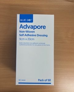 Advapore Non-Woven Self Adhesive Dressing 9cm x 20cm
