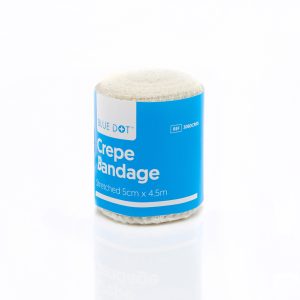 Blue Dot Crepe Bandage 5cm x 4.5m (Individual)