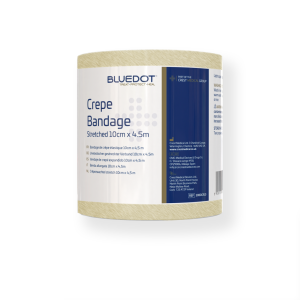 Blue Dot Crepe Bandage 10cm x 4.5m (Individual)