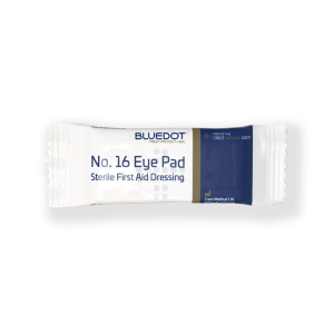 Blue Dot Flow Wrapped No16 Eyepad & Bandage (Individual)
